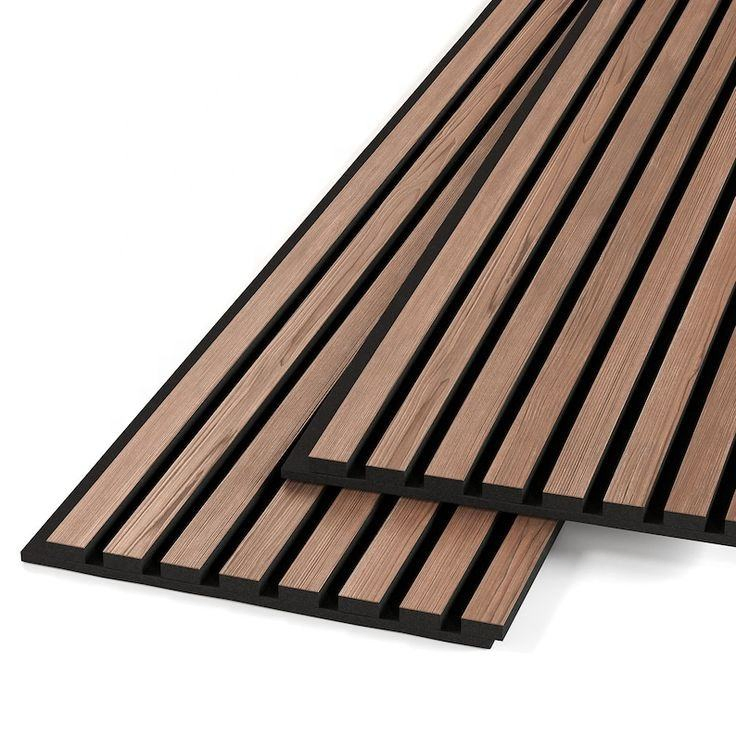 Wall Panel MDF Slatted Noise Reduction Wood Acoustic Panel for Meeting Spaces
