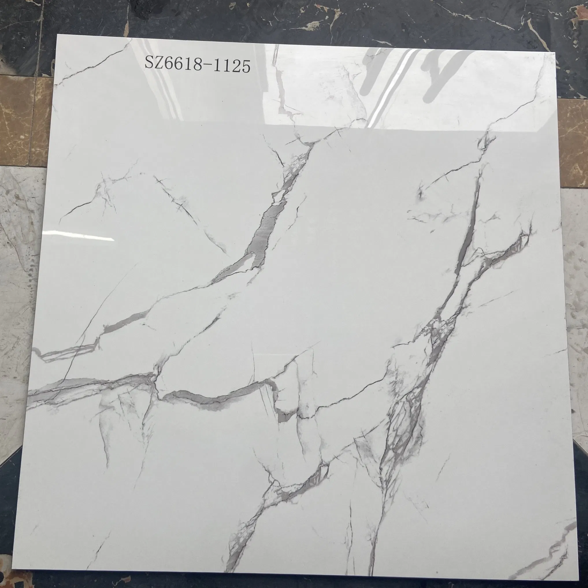 Hot Sell Glazed Ceramic White Full Polished Porcelain Wall Floor Tile