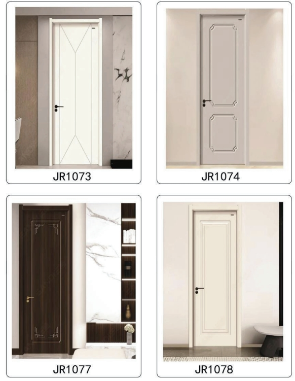 Jurun Solid Wood Bedroom Door - Tailored Design From Shandong