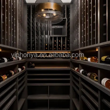 Customizable Luxury Walk-in Wine Cellar with Durable Stainless Steel