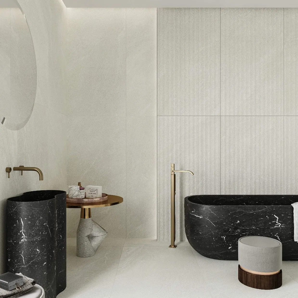 600*1200 mm Multi-Faced Full Body Granular Mold Matt Porcelain Ceramic Floor &amp; Wall Tile with Anti-Slip