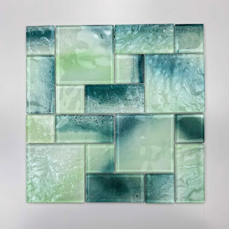 Glass Mosaic Tile, Anti-Fade Ceramic Mosaic for Outdoor Kitchens &amp; Swimming Pool Borders