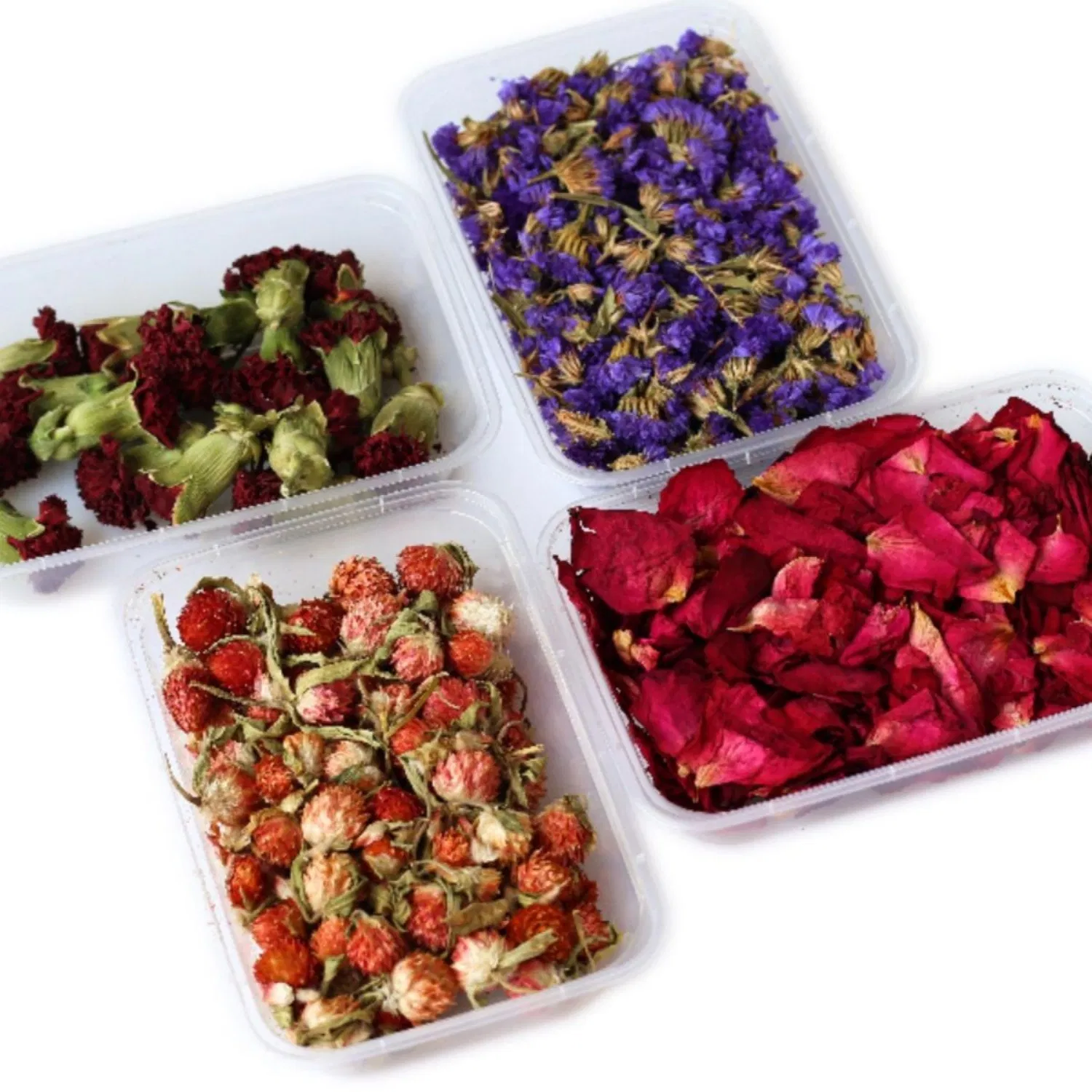 Handmade Dried Flower Rose Lavender Lemon Slices Cinnamon Pine Cones DIY Candle Material Flower