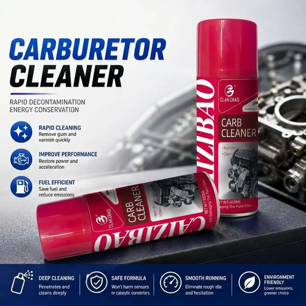 Powerful carburetor cleaner that dissolves carbon and gum instantly