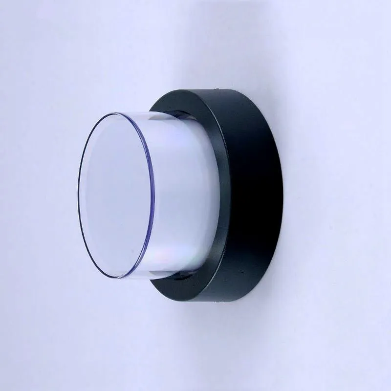 Creative Waterproof Step Round Lamp Grey Finish