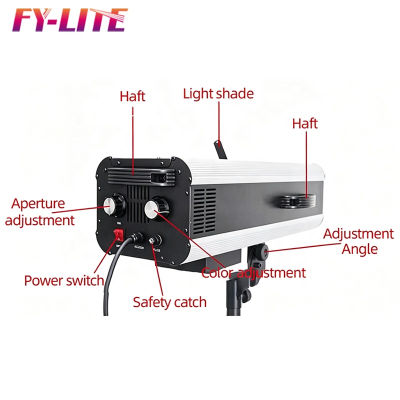 330W LED Follow Spot with Self-contained signal Knob Control,suitable for Use in Entertainment Venues and Wedding Events.