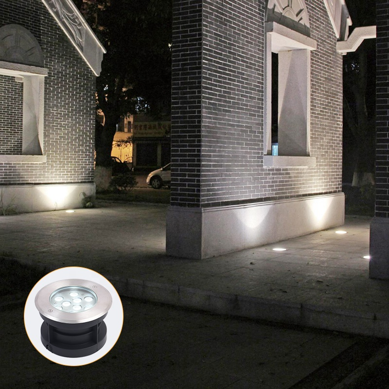 Outdoor Inground Uplight 12V 24V Waterproof IP65 IP67 Deck Light Recessed Step Buried Light Ground Lamp LED Underground Light
