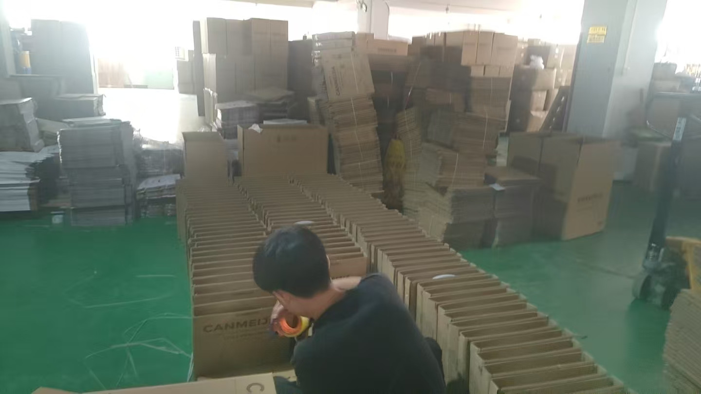 CLC Lighting packaging process for LED lighting products ready for export