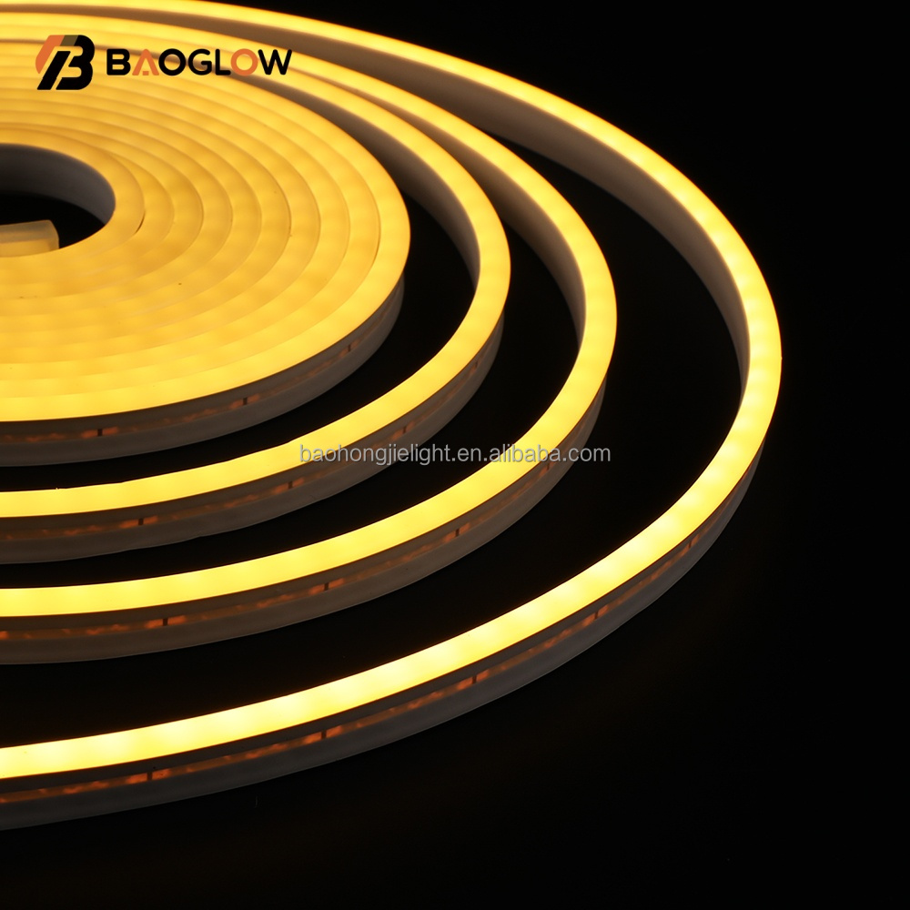 LED 2835 Low Voltage 12V COB Flexible Silicone Light Strip Set PVC Lamp Body Shape Embedded Linear for Light Strings