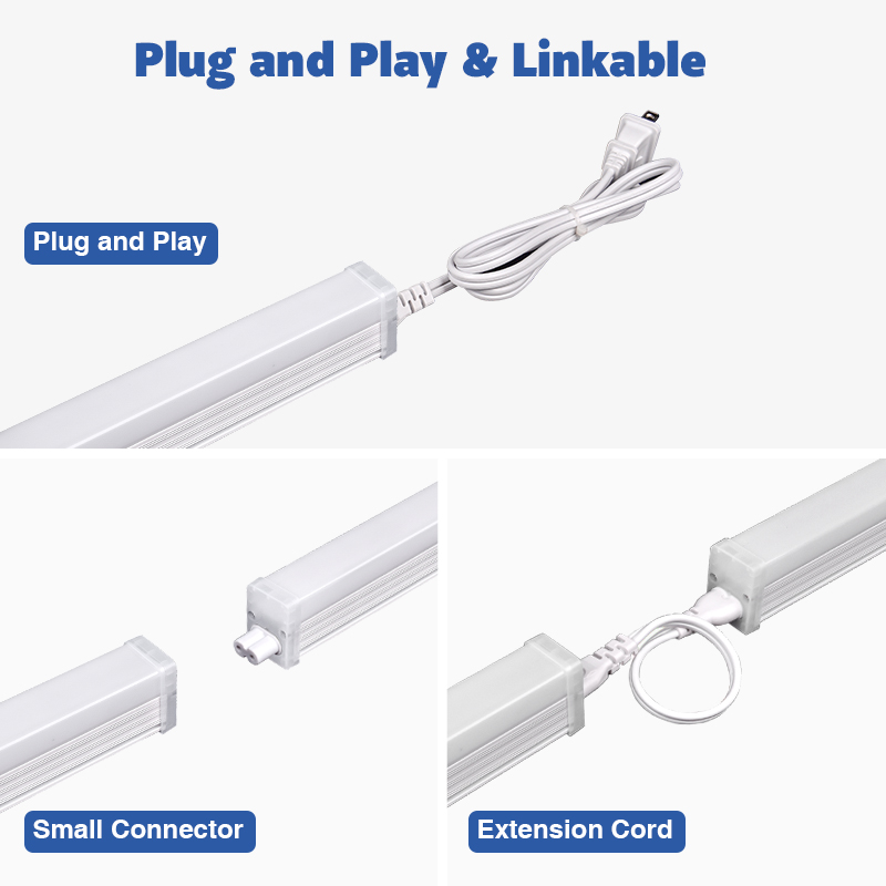 Lonyung Custom ETL Kitchen Counter Wardrobe Led Under Cabinet Light 60cm 2ft 7w 3CCT Dimmable Linkable Closet Lamp with US Plug