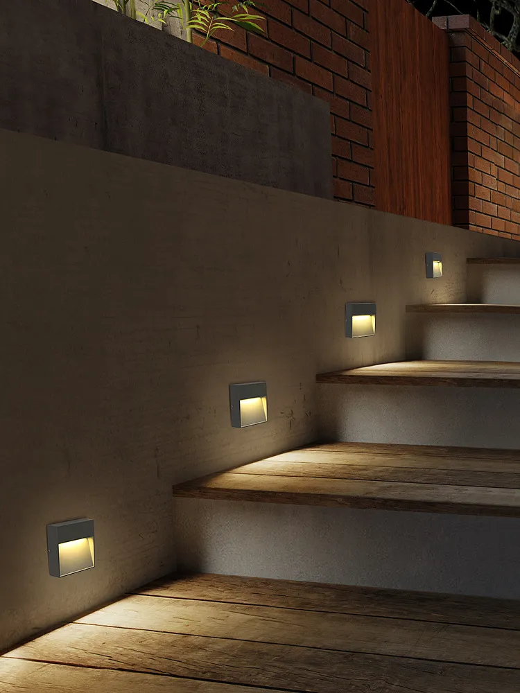 Stairway outdoor project lighting