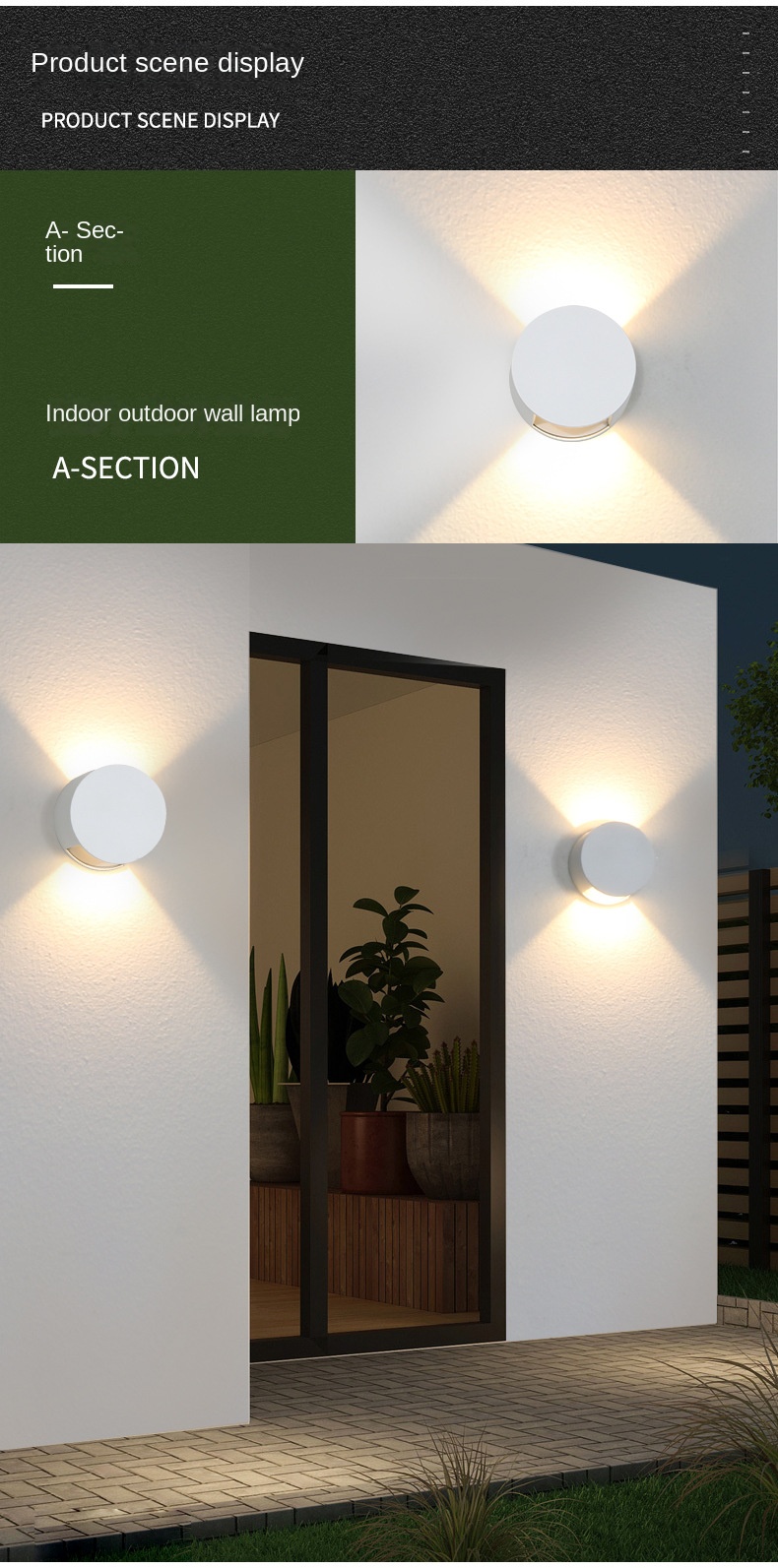 Creative Modern American Energy-Efficient LED Wall Lamp