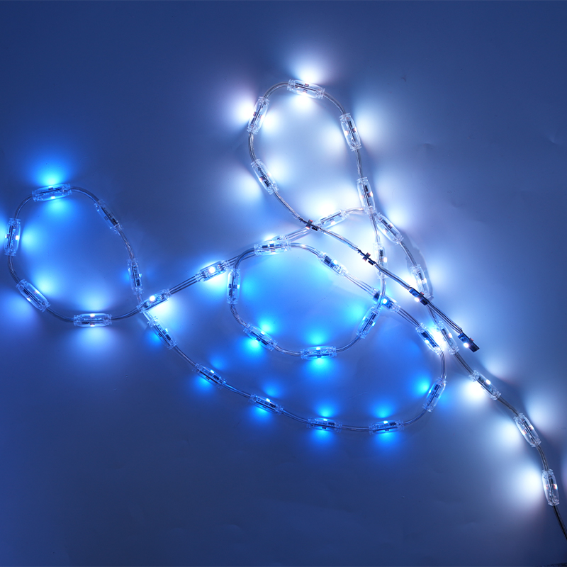 IP67 Waterproof RGB Programmable Building Facade Decor 3D Mini Beans Light Pixel Spot Lamp String Mesh Screen