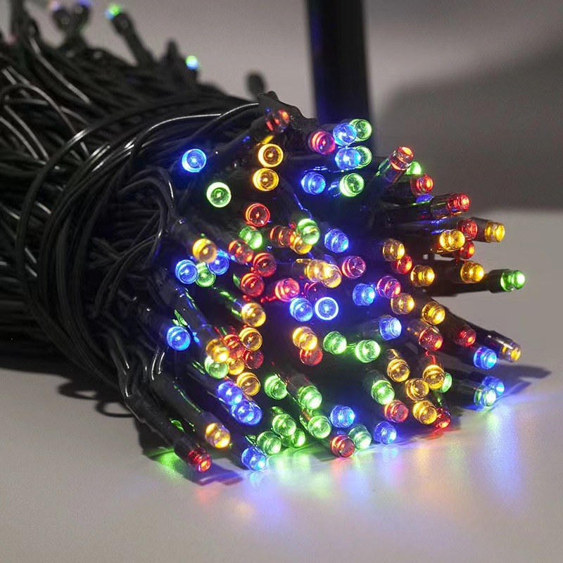 Intelligent RGB LED Magic Color 10m Indoor/Outdoor Decorative Lighting Remote Control Plug-in Light String Christmas