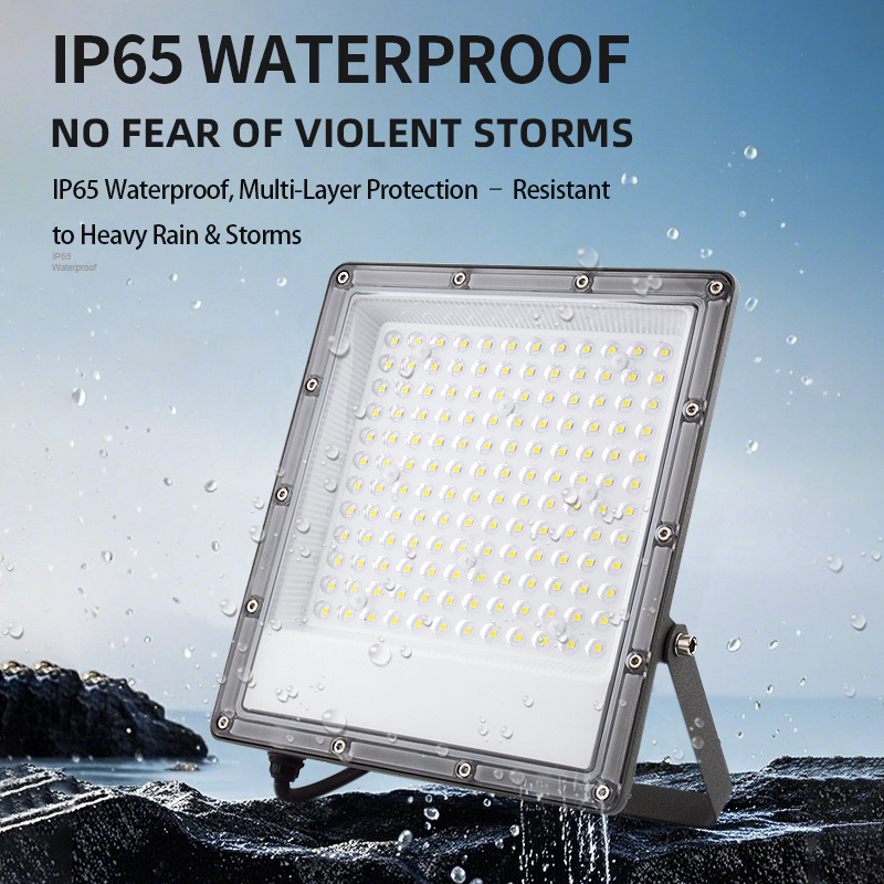High Lumen LED Flood Light 50W-300W IP65 Waterproof Landscape Security Lamp 6000K Industrial Stadium Garden Lighting
