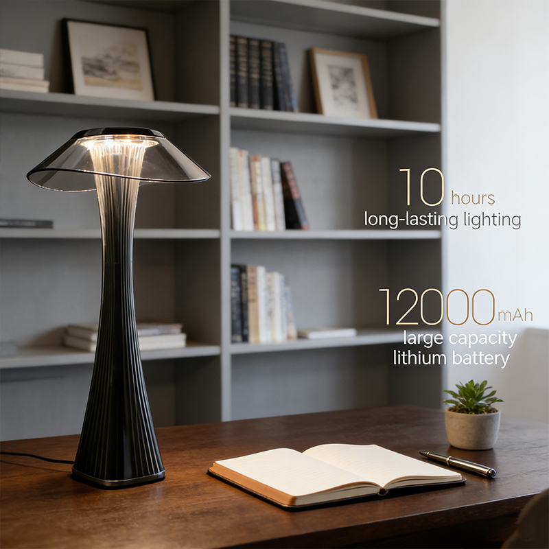 JAIYI Personalized LED Desk Lamp with Wireless Three-color Light and Touch Function for Hotel and Restaurant Decoration