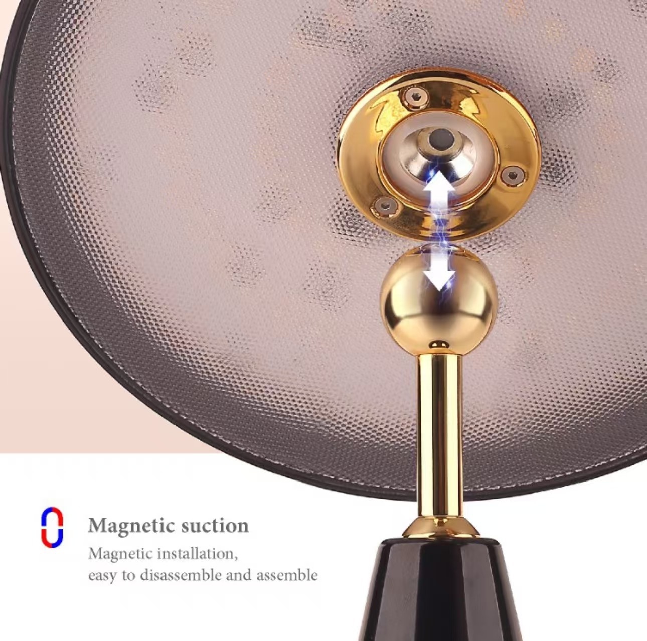 New Creative Magnetic Desk Light Cordless Rechargeable Battery Touch Table Light Adjustable Wireless Dimmer Table Lamp