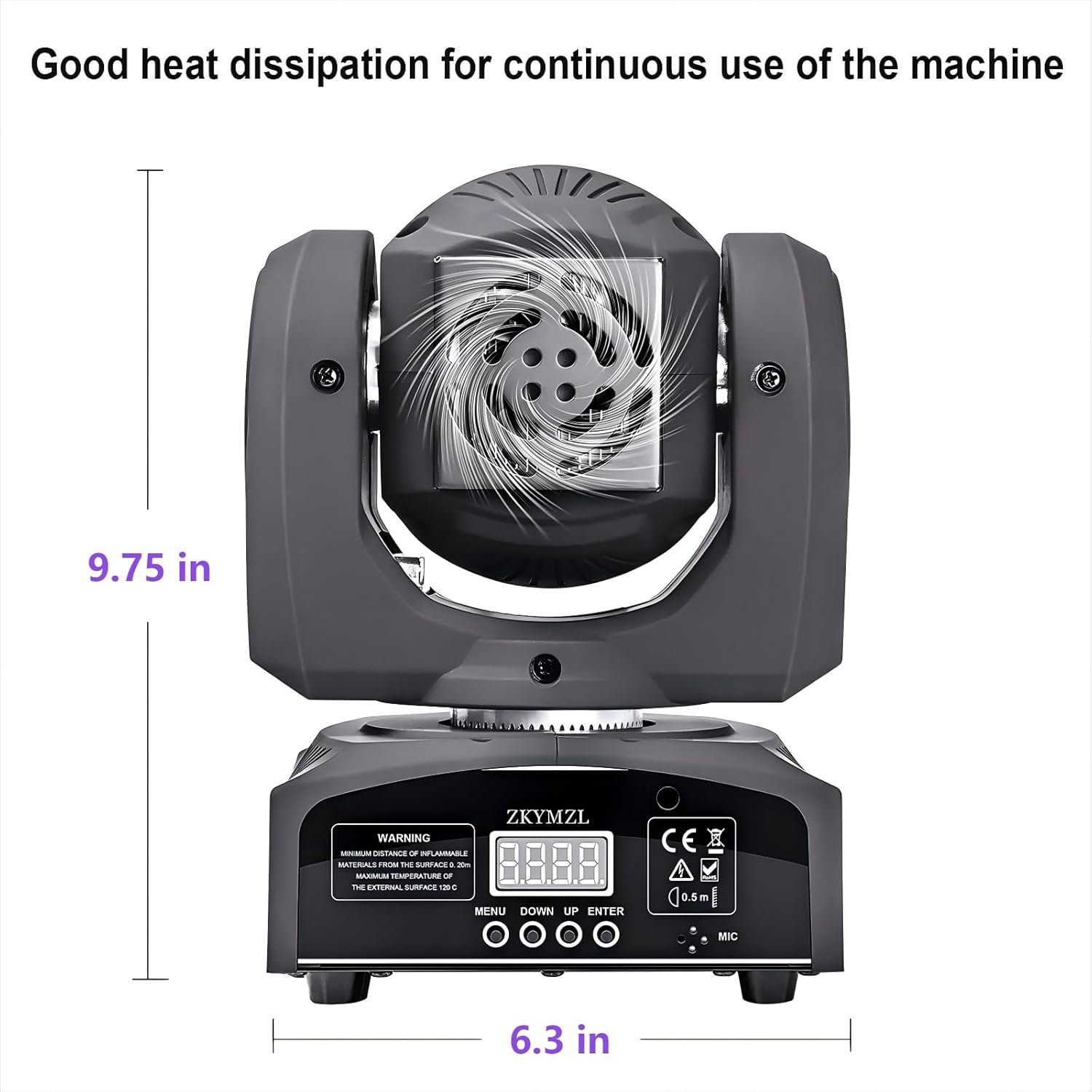EU Warehouse Duty Free 60W LED Moving Head Spot Light 8 Gobos 8 Colors DMX512 Professional Stage Lighting for DJ Disco Party