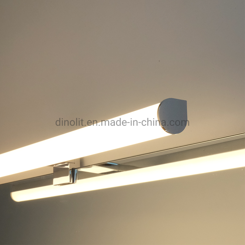 Professional Design Chrome Aluminum Surface 3 Way Mounting 30cm/45cm/60cm LED Bathroom Front Mirror Light for Furniture/Bath Vanity/Cabinet/Mirror Frame IP44 CE