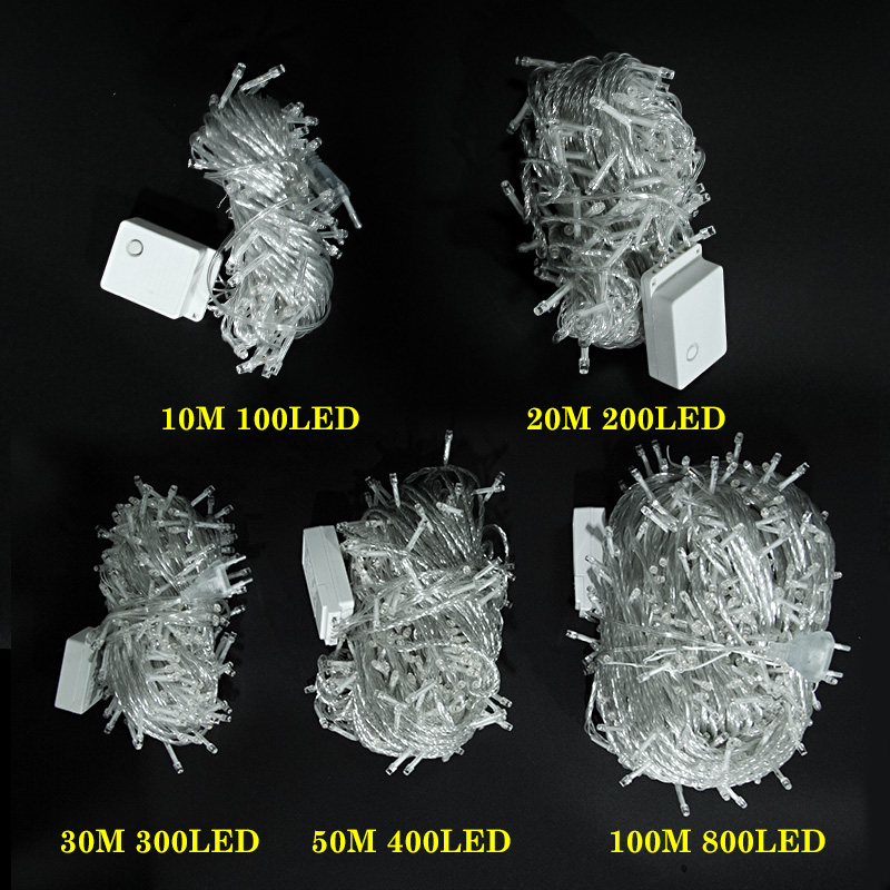 Fairy String Lights Warm White 10M/20M/30M IP65 Waterproof Outdoor Garden Christmas Party Birthday Wedding Holiday Decoration