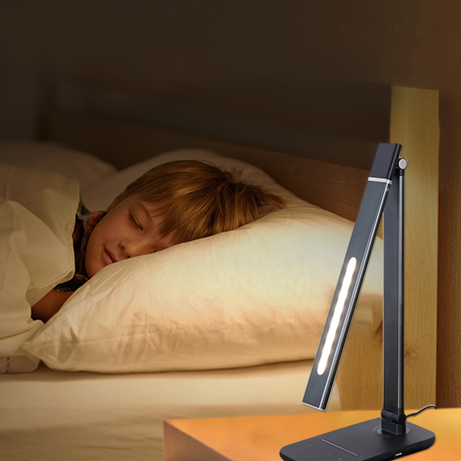 Bedside Rechargeable Aluminum Touch Room Decoration Lamps Dining Home Desk Living Nordic Modern Dimmable Smart Light