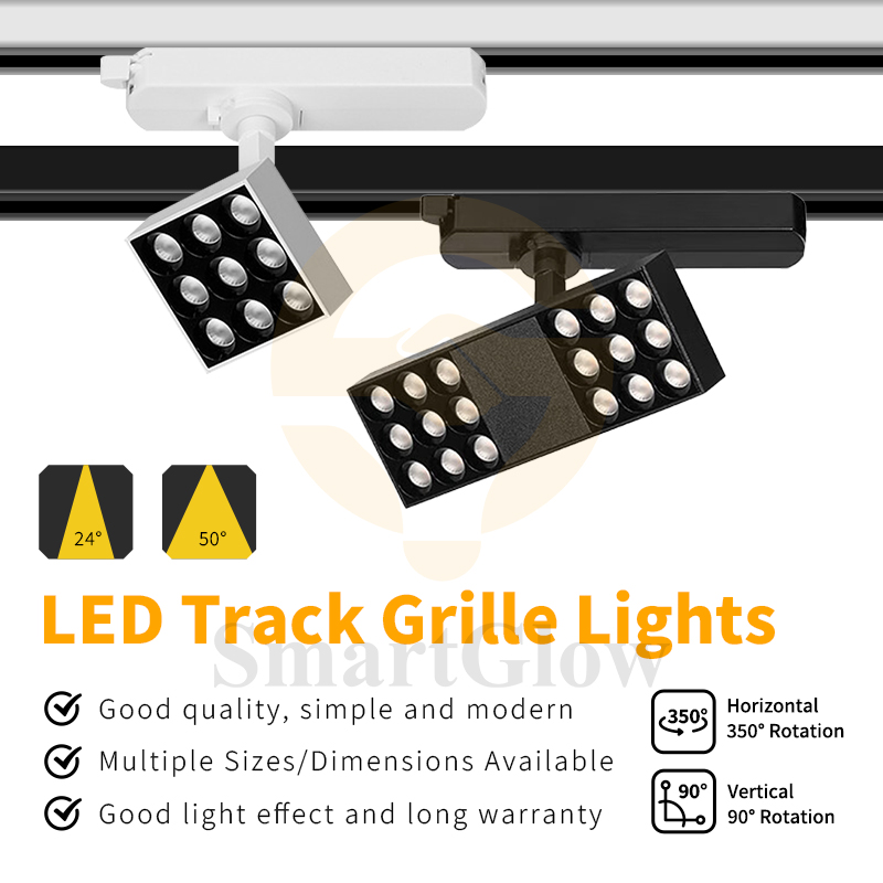 Modern Track Lighting 9w 18w 27w 2/3/4 Wire Shop Lamp Tracklight 3000k 4000k 5000k 6000k Spotlights Aluminum Led COB Track Light