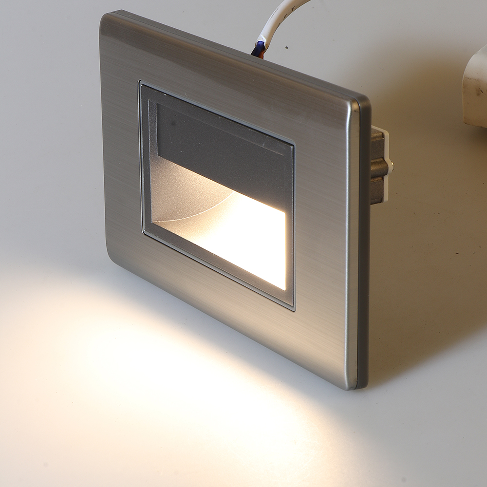 GONSU Hotel Hallway Bedroom Stair Cabinet Lights Foot Wall Flush Mounted Led Step Light