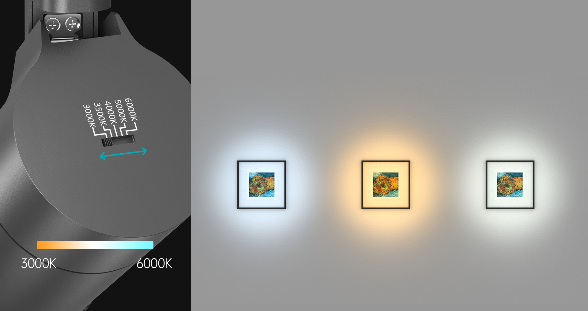Museum Track Light System High CRI Smart Track Lights Showcase 360 Degree Zoomable Dimmable Led Track Light