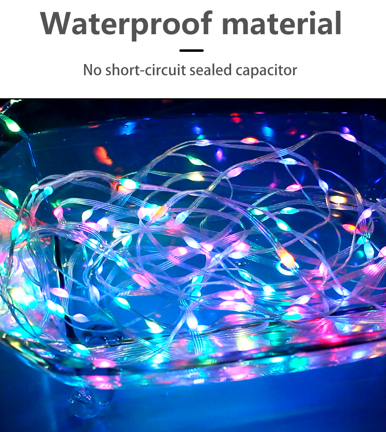 Copper wire decoration led string showcase 4