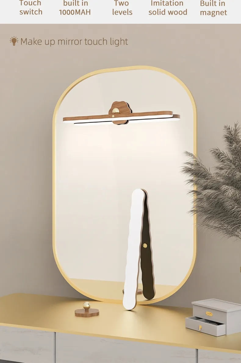 Rechargeable Magnetic Dimmer Closet LED Night Light Mirror Light
