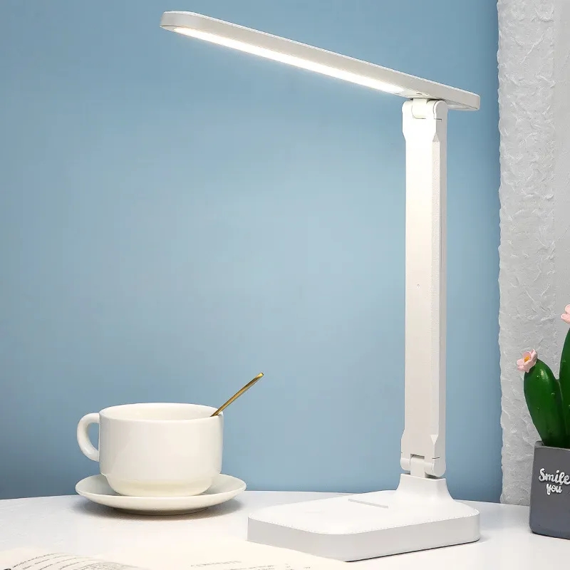 Hot Sale 3 Colors Adjustable Usb Lamp Night Light Rechargeable Table Lamp Study Table Lamp LED Folding Dimming Table Light