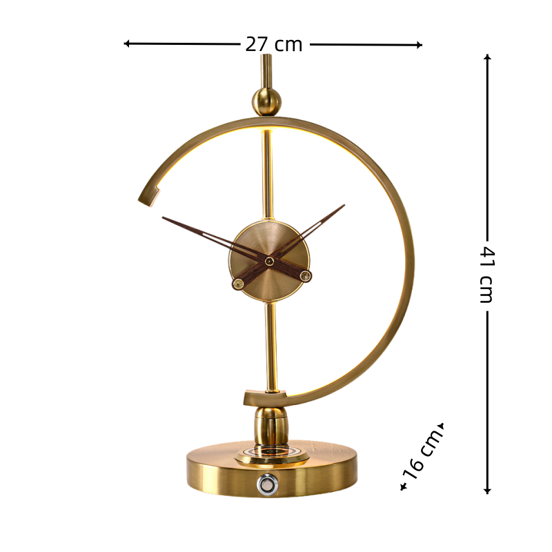 Led Clock Table Lamp