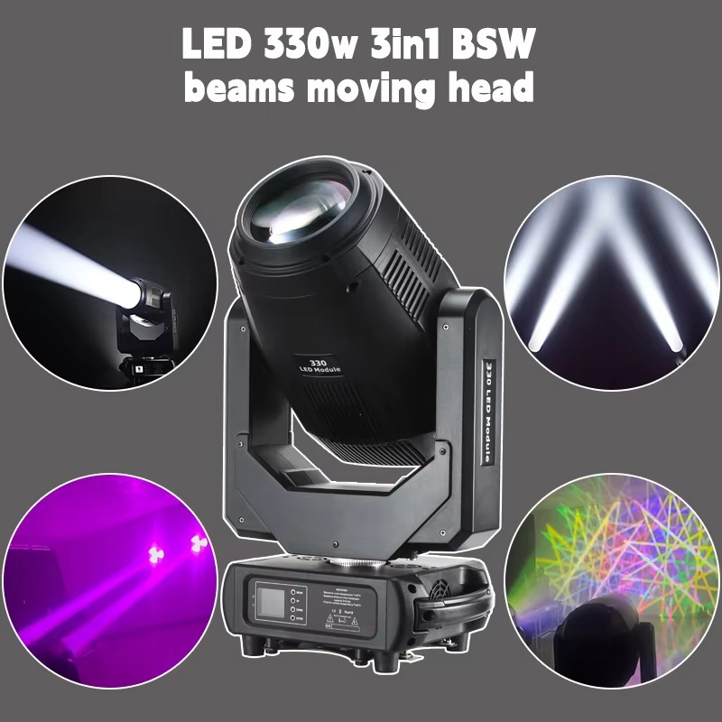 Professional 330W BSW LED Moving Head Beam Spot Wash 3IN1 Stage Light for Bar KTV Party Club Lighting