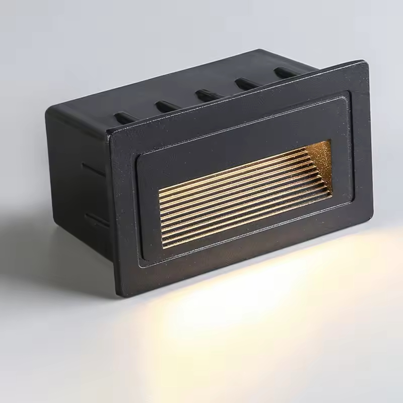 Outdoor Aluminum Stair Wall Lamp Waterproof 3W Rectangle LED Side Step Light
