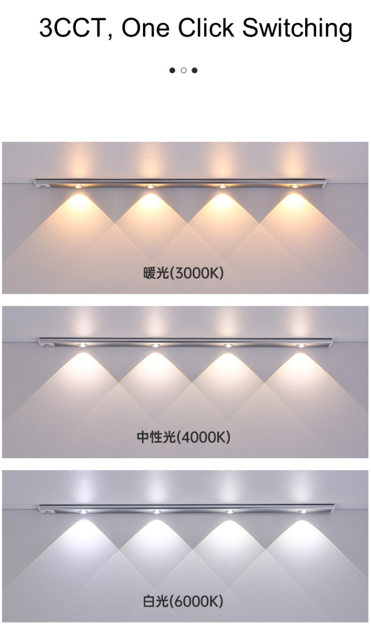 Magnetic Easy Installation Rechargeable Wireless LED Induction Lamp Feature 5
