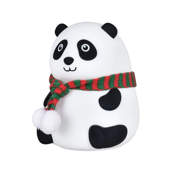 Panda Silicone Night Light USB Rechargeable LED Cute Animal Kids Night Lamp