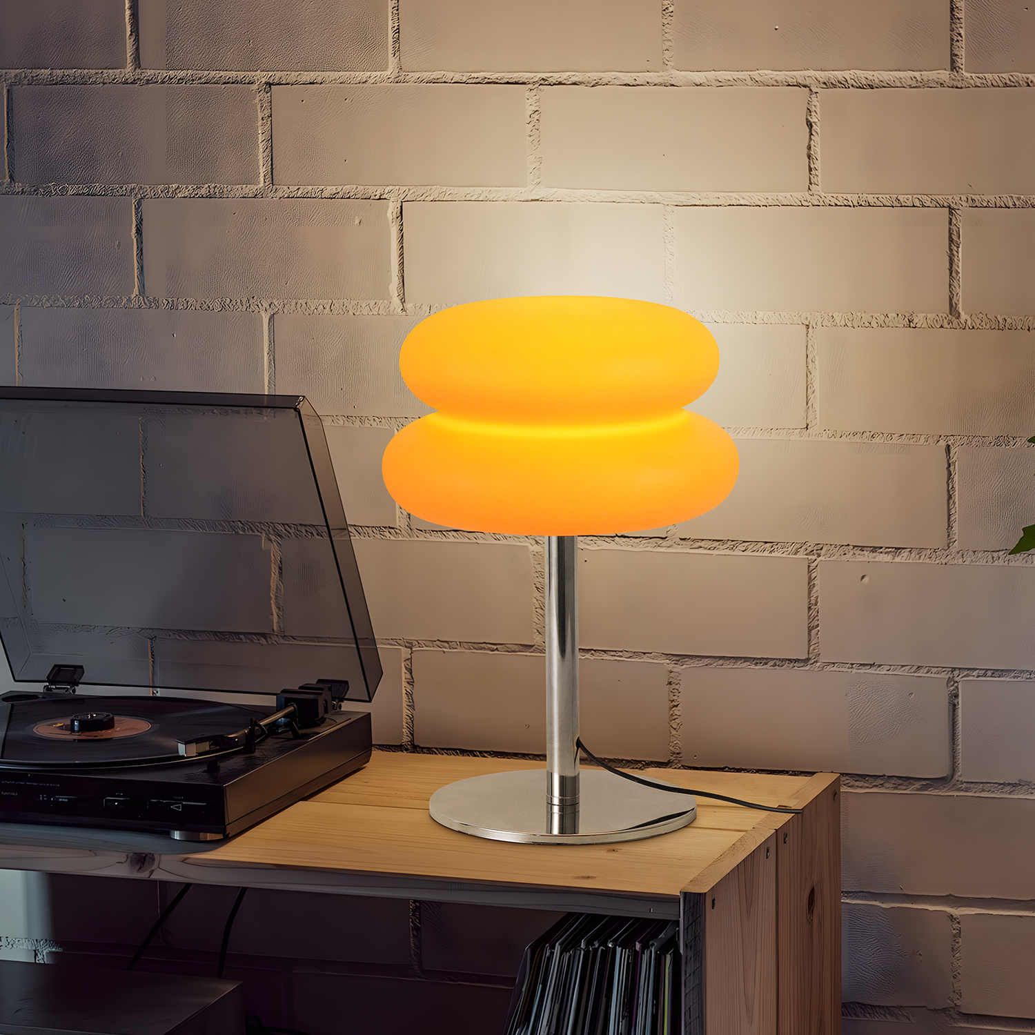 New Creative Modern Orange Table Lamp Bedside Table Lamp Living Room Simple Lighting Decoration Small Night Light