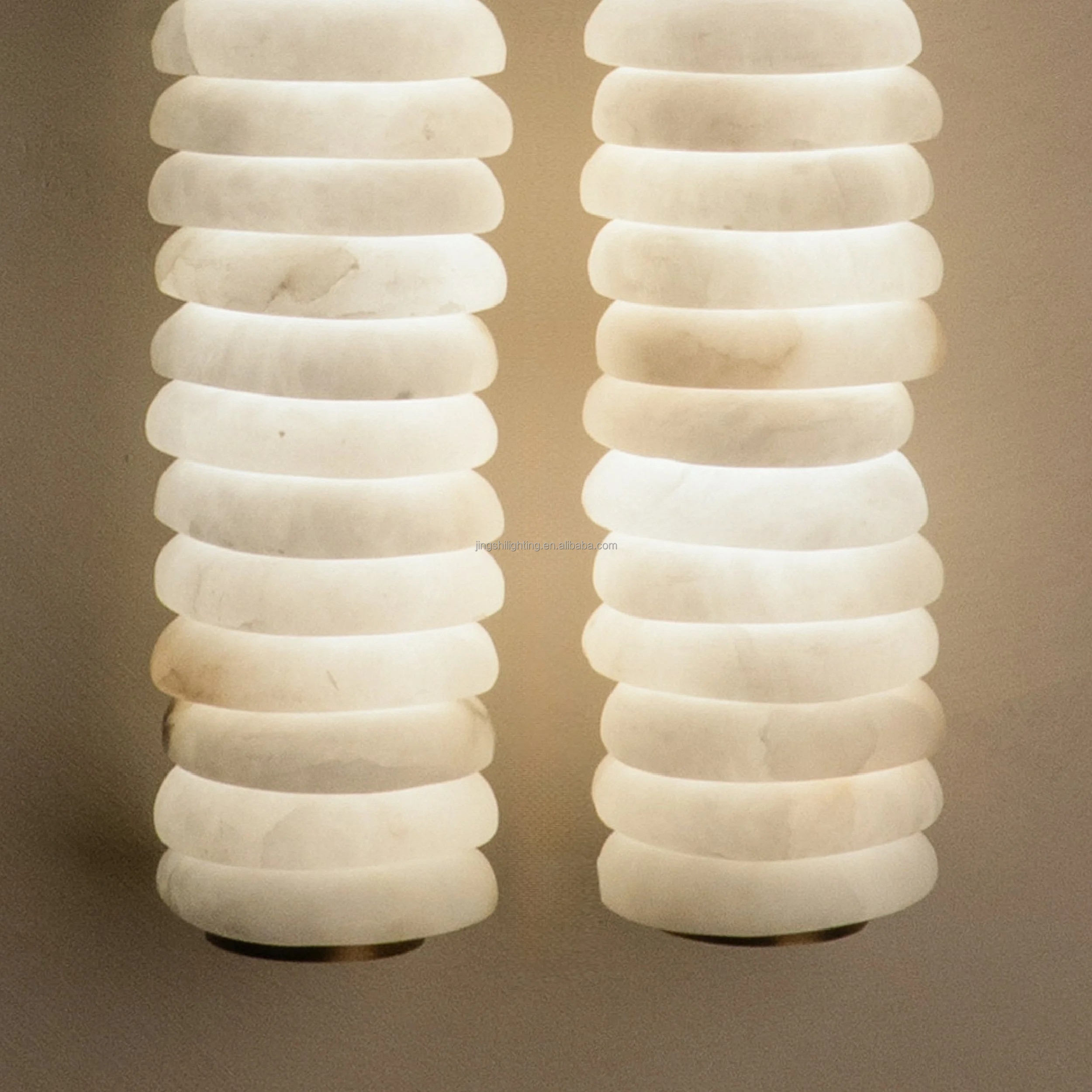 Modern Simple Luxury Brass Spanish Alabaster LED Round Wall Lamp Hotel Living Room Bedroom Wall Decoration Wall Lamp