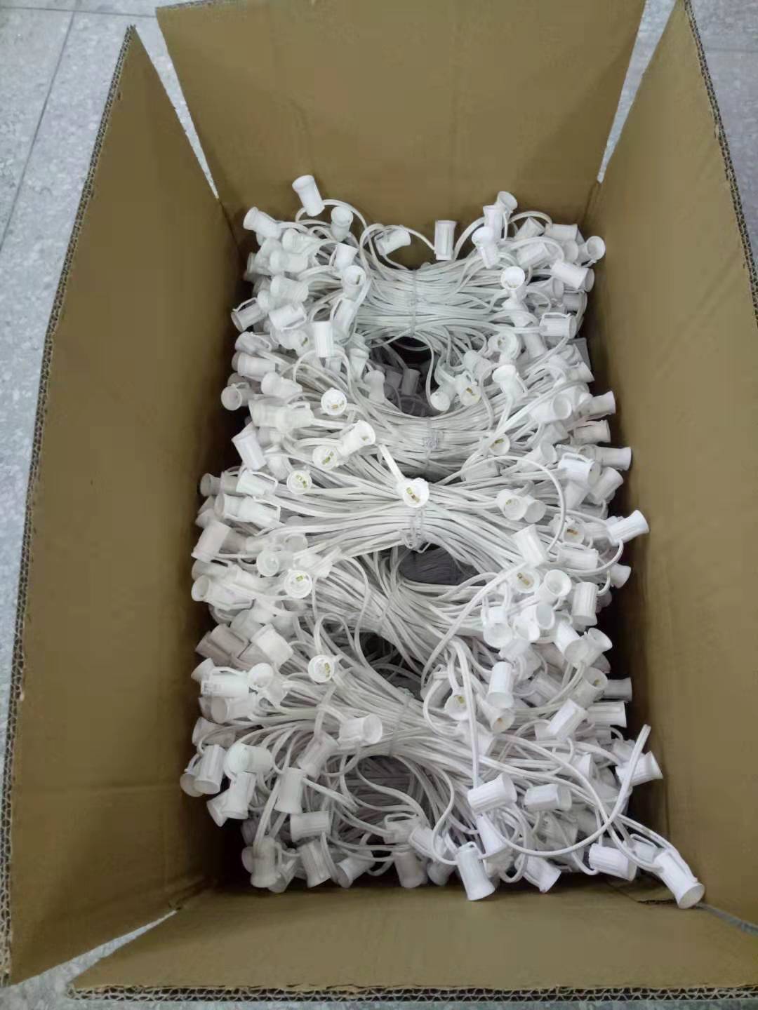 UL C9 E17 25L/50L/100L SPT-1W 18AWG Christmas String Light Stringers