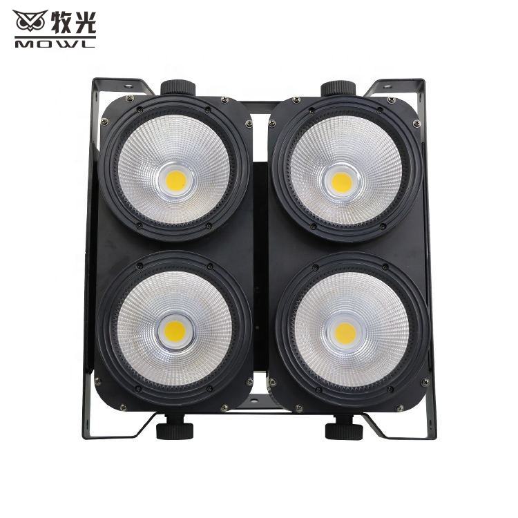 400W DMX512 COB Blinder LED Par Light Stage Spot Light 4x100W Warm Cool White 2in1 Audience Stage Spotlight