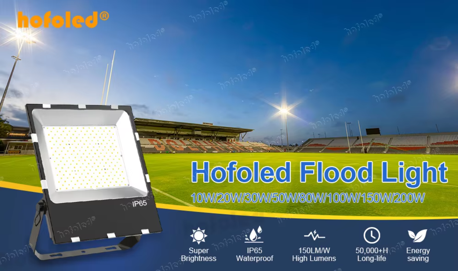 5 Years Warranty Projects IP65 SMD Commercial 50W 100W 150W 200W 300W 400W LED Outdoor Flood Light for Stadium Gym