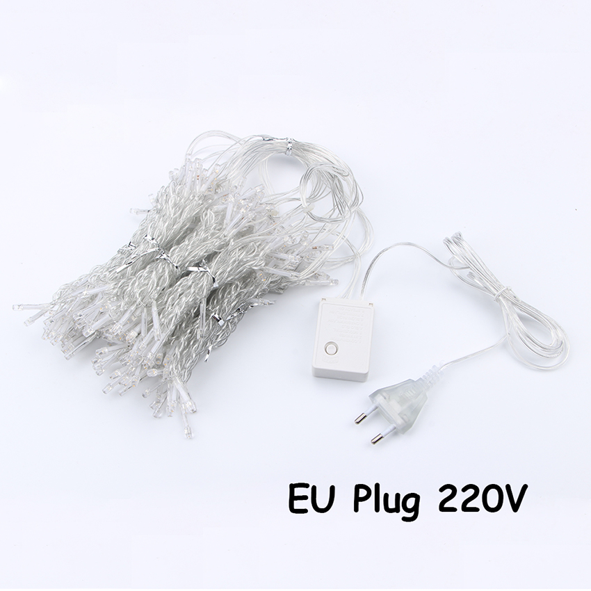 String Light for Christmas Wedding Holiday Decoration Led New Year Party Curtain Christmas Led Garland Outdoor Light String