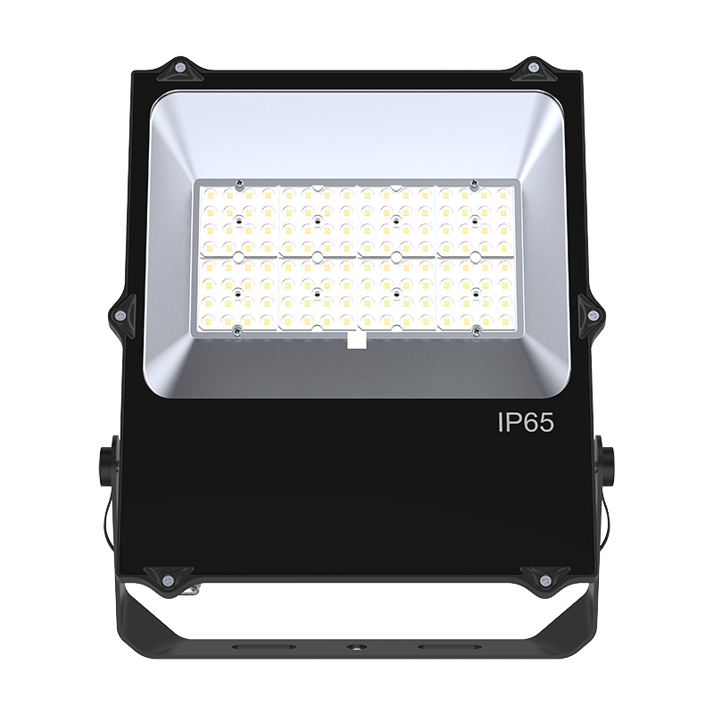High Bright 50W IP66 6500K 120 Beam Angle CE Certified Aluminum Alloy Stadium LED Floodlight SMD2835 Chip 5-Year Warranty