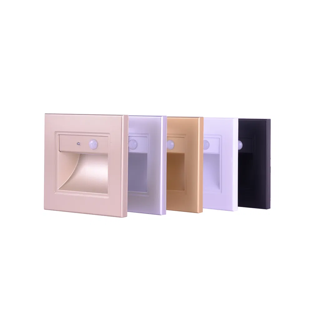 Modern Design Aluminum Indoor Recessed Wall Foot Lamp LED Stair Step Light