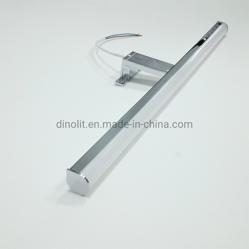 Professional Design Chrome Aluminum Surface 3 Way Mounting 30cm/45cm/60cm LED Bathroom Front Mirror Light for Furniture/Bath Vanity/Cabinet/Mirror Frame IP44 CE