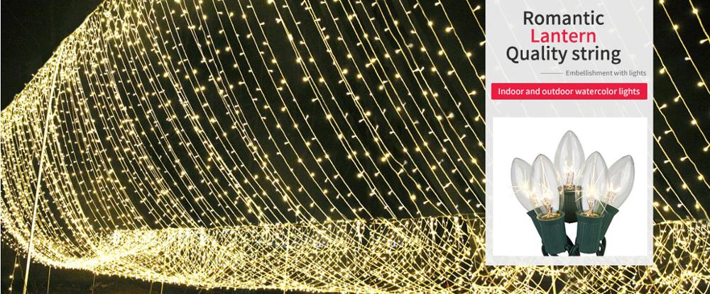 UL C9 E17 25L/50L/100L SPT-1W 18AWG Christmas String Light Stringers