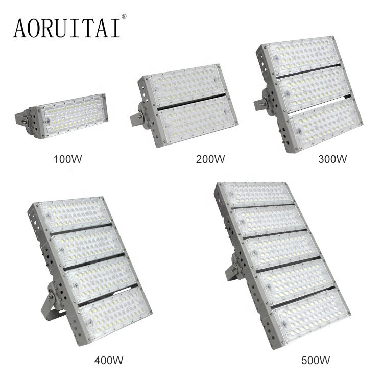 Support L/C Pay AORUITAI Wholesale Outdoor 100w 200w 300w 400w 500w 600w Stadium High Mast Lamp LED Flood Light