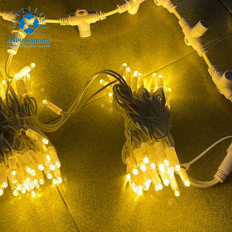 Anpu LightingConnectable Warm White LED String Lights-Plastic IP65 Waterproof Rechargeable Dimmable Outdoor/Indoor Festival