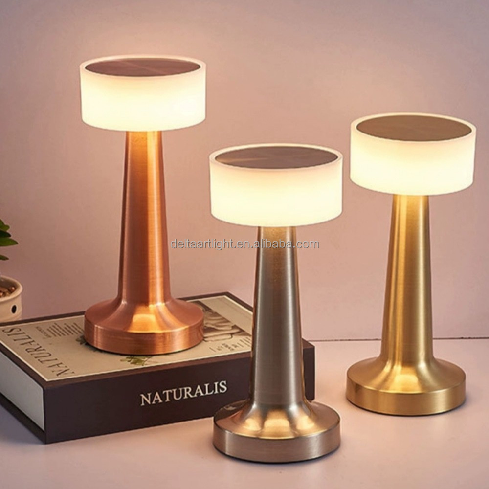 Living Room Decorative Table Lamp Bedside Modern Solar Ceramic Restaurant Cordless Crystal Rechargeable Led Table Lamp Luxury