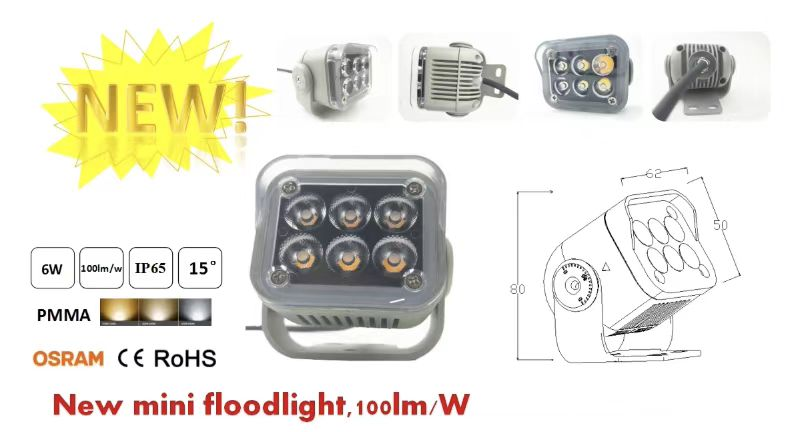 Wholesale High Quality DC24V LED Flood Lamp IP65 15/30 Degree Beam Angle Landscape Floodlight with 3-Year Warranty